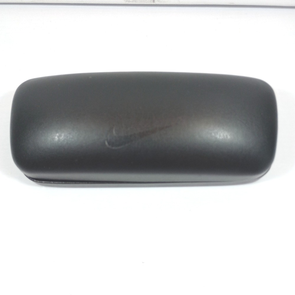Nike Eyewear Case Black Hard Shell Clamshell Made in Italy Swoosh Just Do It